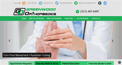Desktop Screenshot of greenwoodortho.com