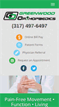 Mobile Screenshot of greenwoodortho.com